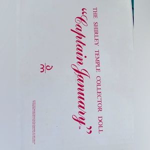 The Shirley Temple collector doll ….